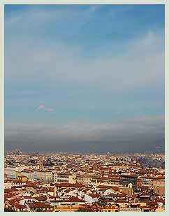 Florence city view from Boboli gardens