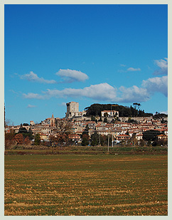 View of Sarteano Town