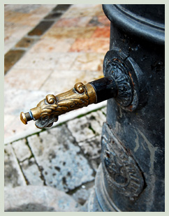 Water fountain in Sarteano