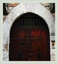 Sarteano - Traditional wooden door