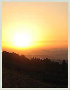 Sunrise over Casa Olinto